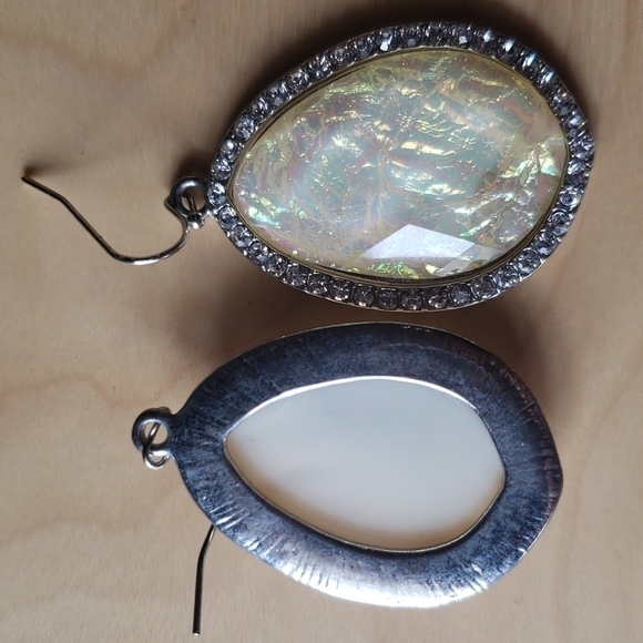 𝅺fashion Oval Yellow Dangle Earrings - Picture 2 of 4